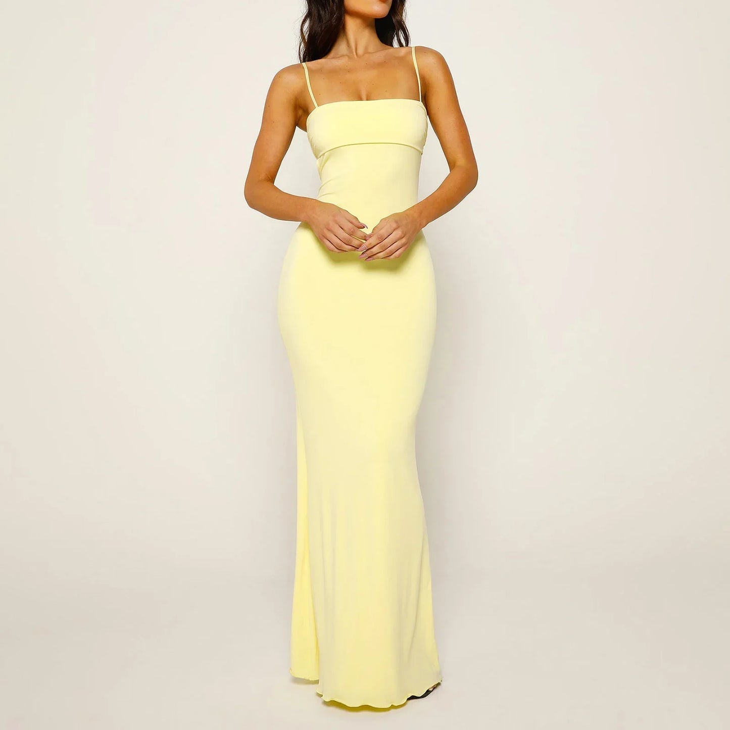 Lemon Luxe Evening Dress