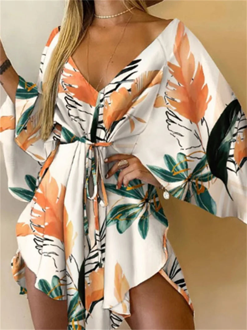 Breezy Batwing Belted Mini