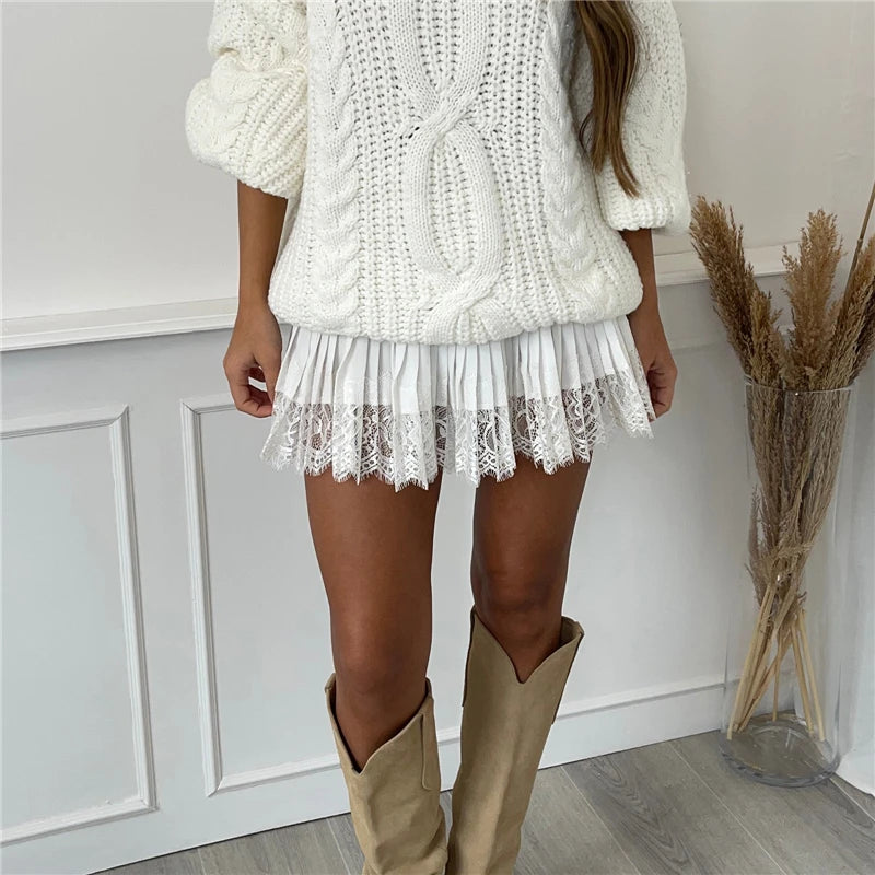 Frosted Flounce Skirt