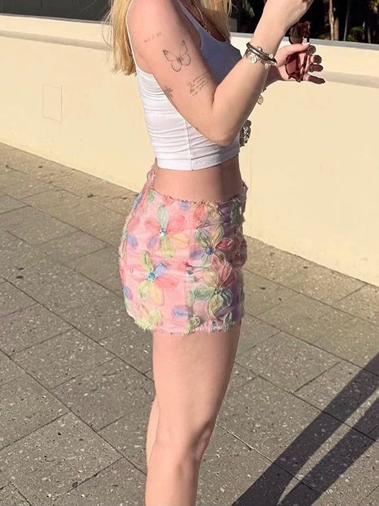 Glitter Garden Mesh Skirt