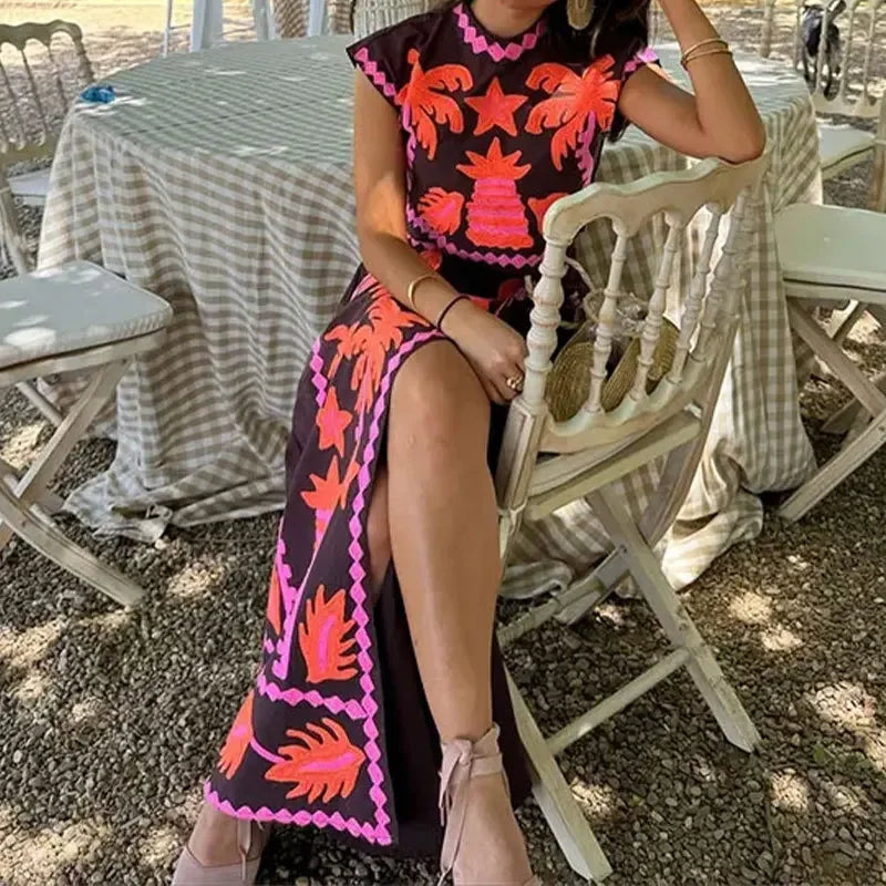 Vintage Boho Co-Ord Skirt Set