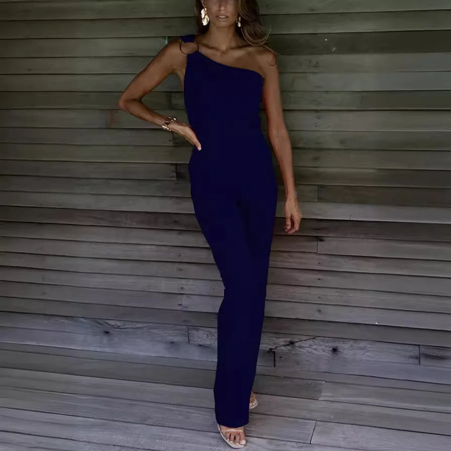 Glamorous One-Shoulder Suit