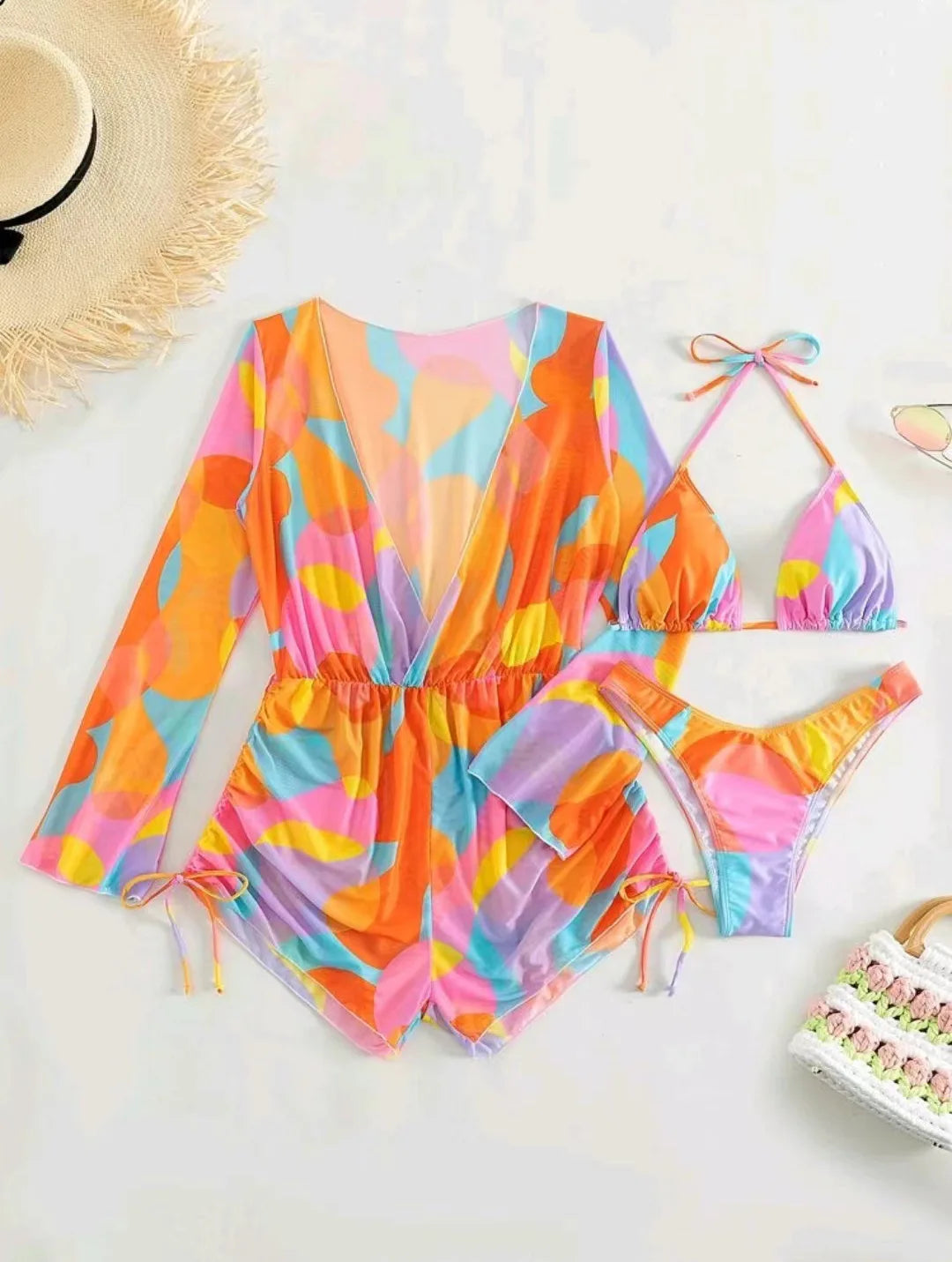 Sunburst Splash Swim & Cover-Up Set