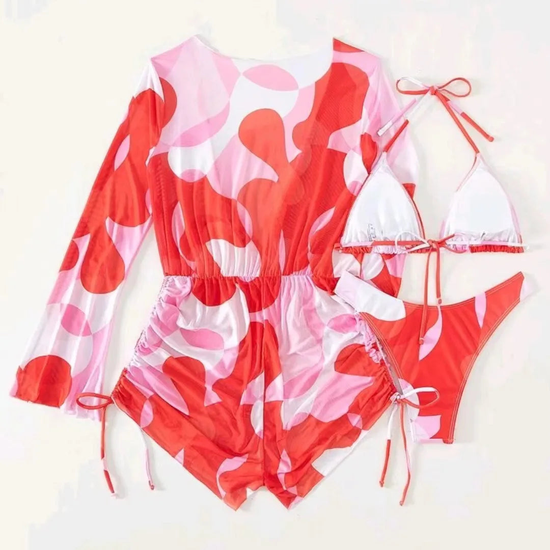 Sunburst Splash Swim & Cover-Up Set
