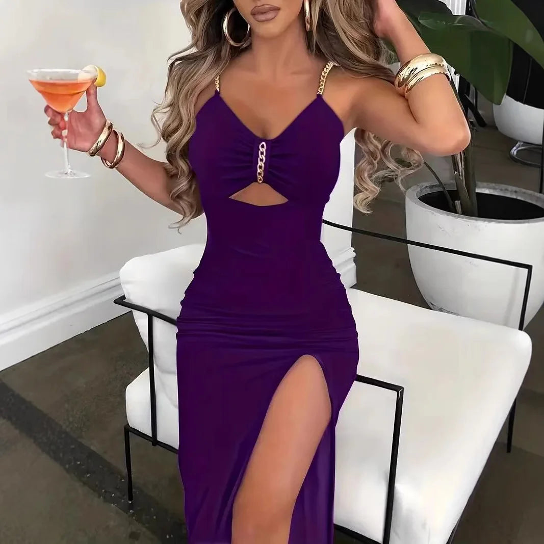 Linked Allure Cutout Midi Dress
