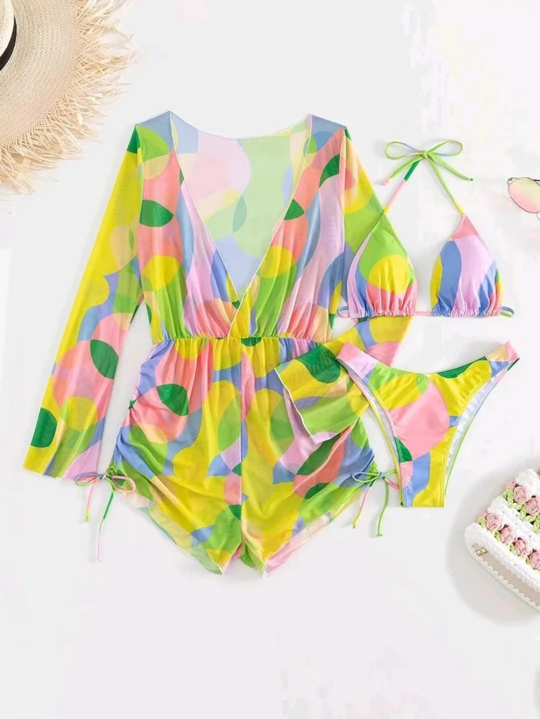 Sunburst Splash Swim & Cover-Up Set