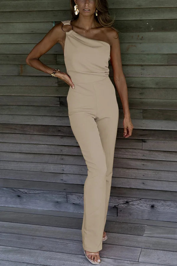 Glamorous One-Shoulder Suit