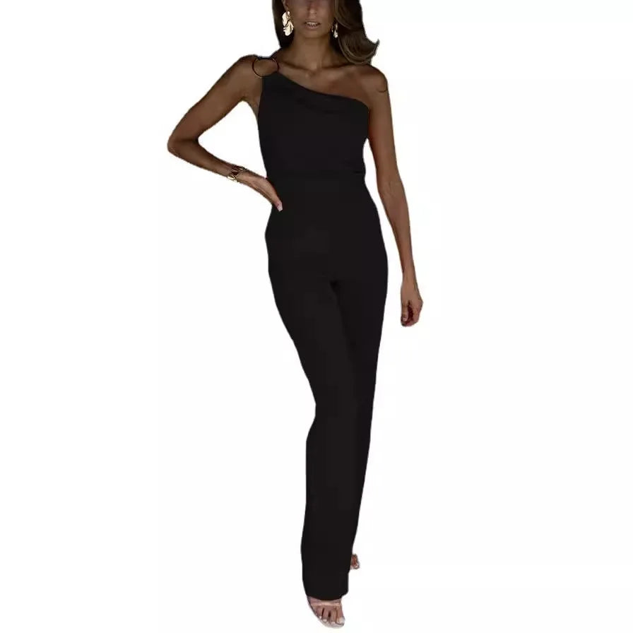 Glamorous One-Shoulder Suit