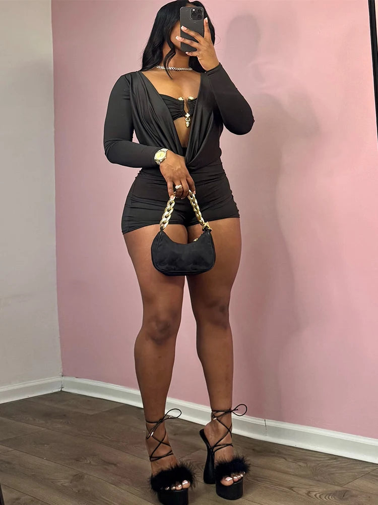 Buckle Charm Playsuit