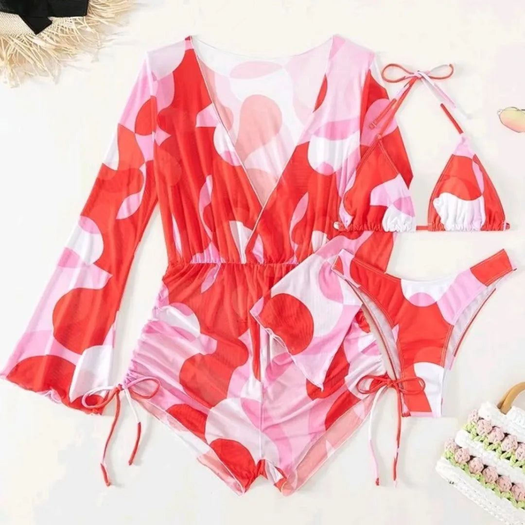 Sunburst Splash Swim & Cover-Up Set