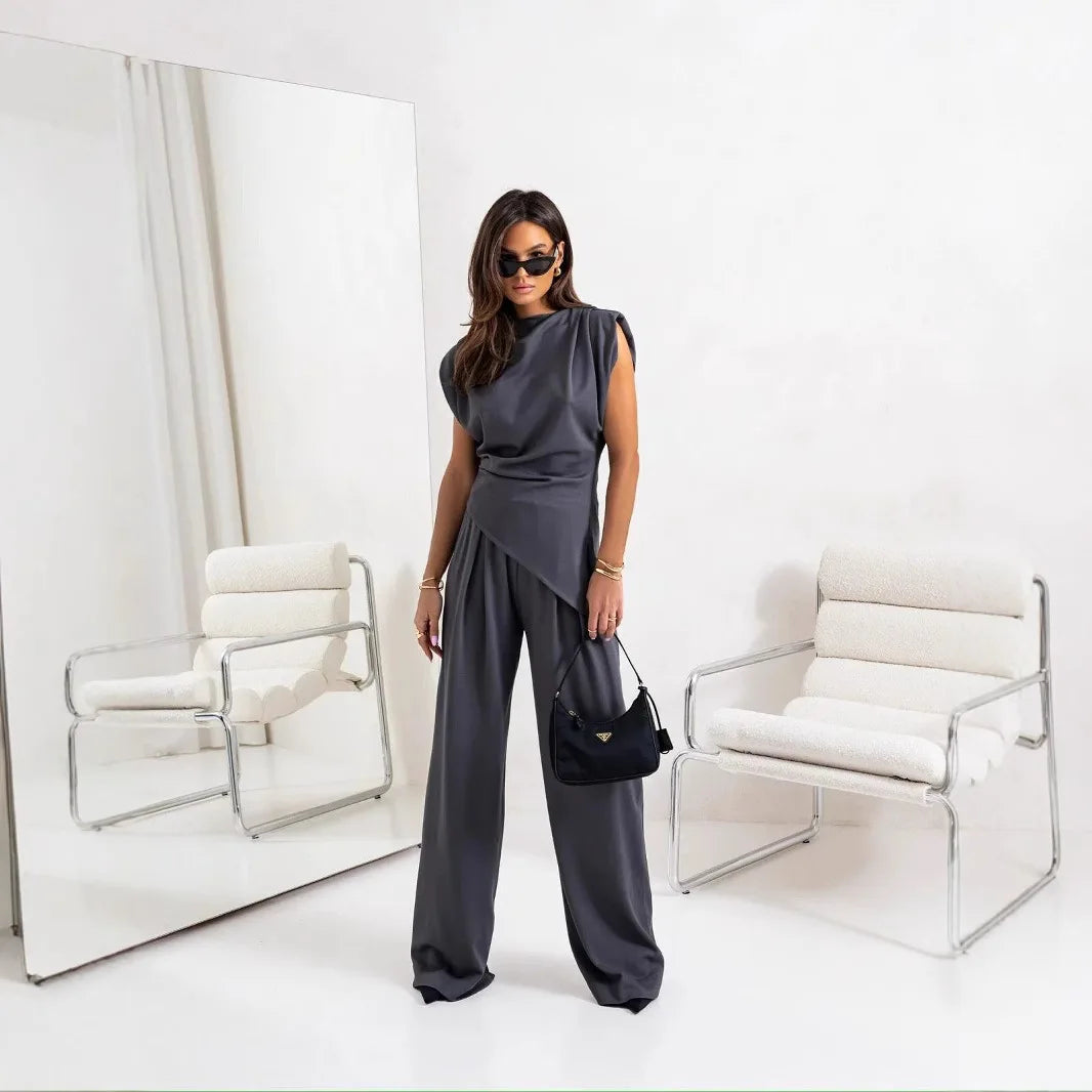 Elegant Pleated Co-ord