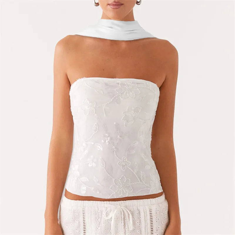 Pearl & Rhinestone Sparkle Top