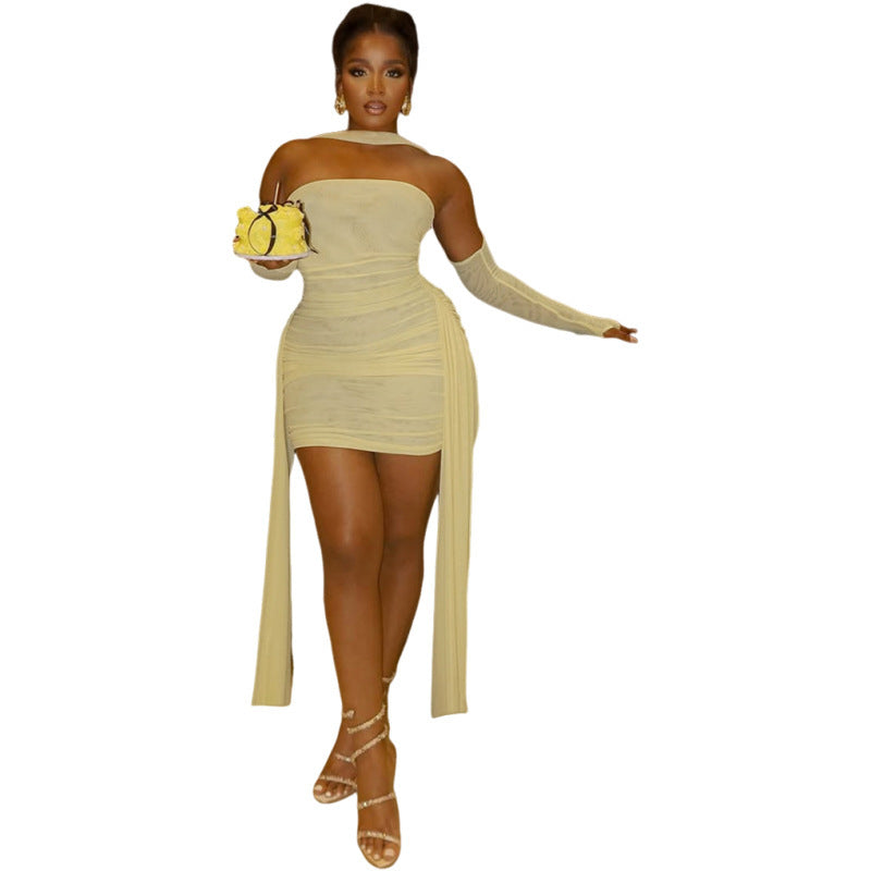 Sculpt & Sash Mini Dress - Dollella
