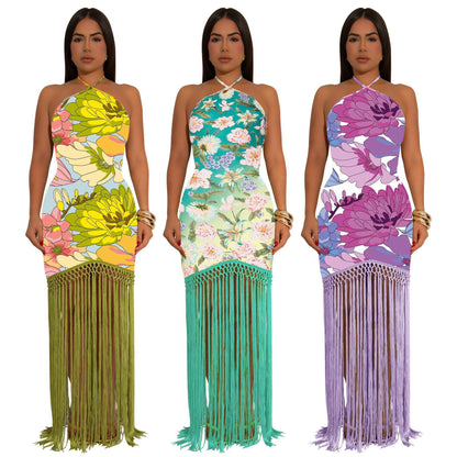 Bloom & Fringe Dress - Dollella