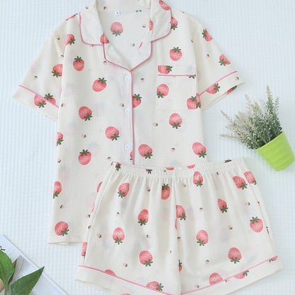 Strawberry Kiss pyjamas - Dollella