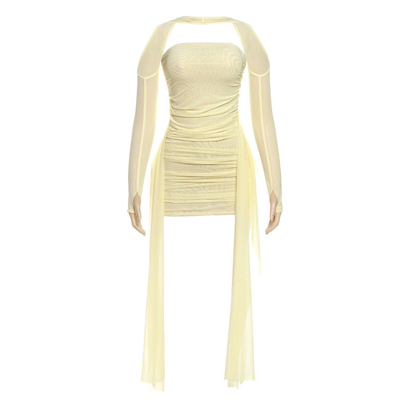 Sculpt & Sash Mini Dress - Dollella