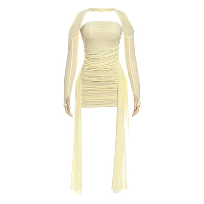 Sculpt & Sash Mini Dress - Dollella