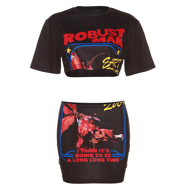 Rebel Edge Crop & Skirt Duo - Dollella