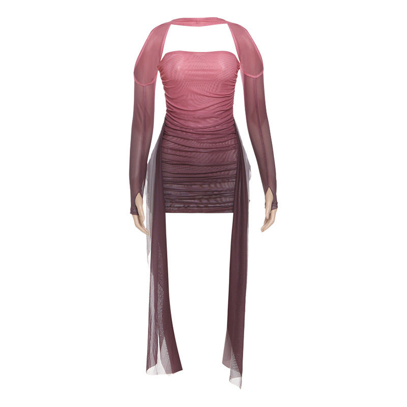 Sculpt & Sash Mini Dress - Dollella