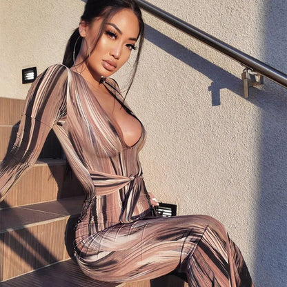 Opal Waves Midi Dress