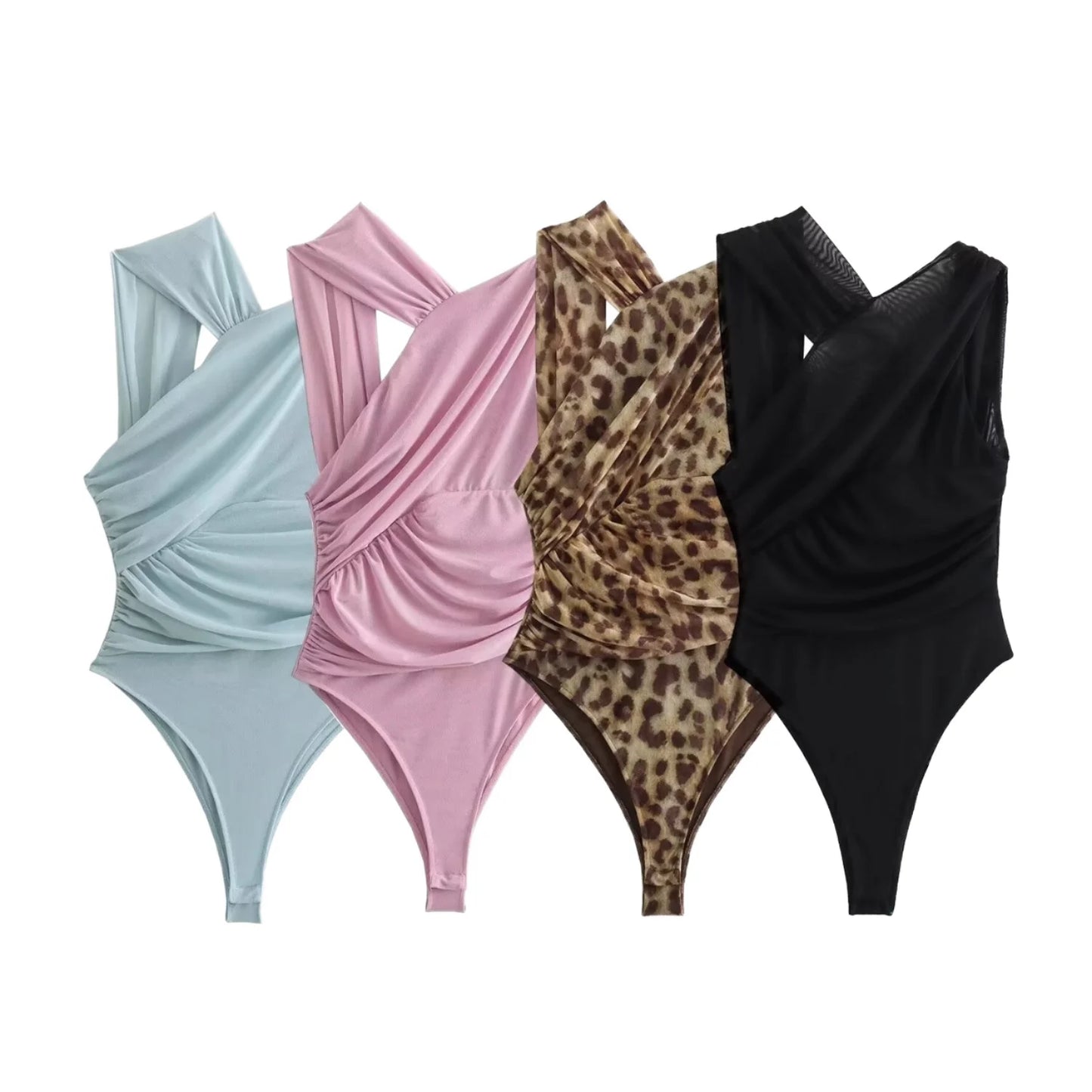 Flutter Pleat Bodysuit