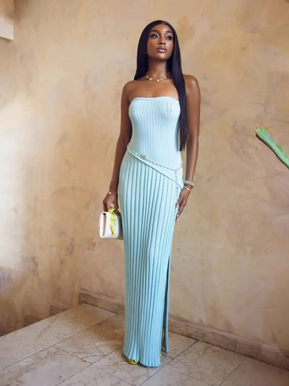 Skyline Pleats Dress