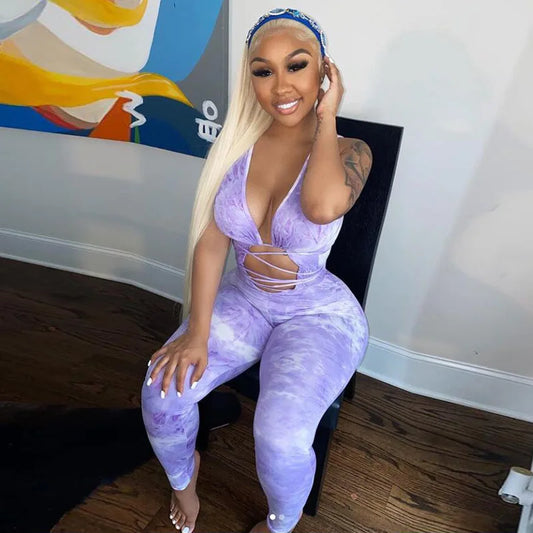 Lavender Dream Tie-Dye Jumpsuit