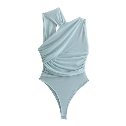 Flutter Pleat Bodysuit