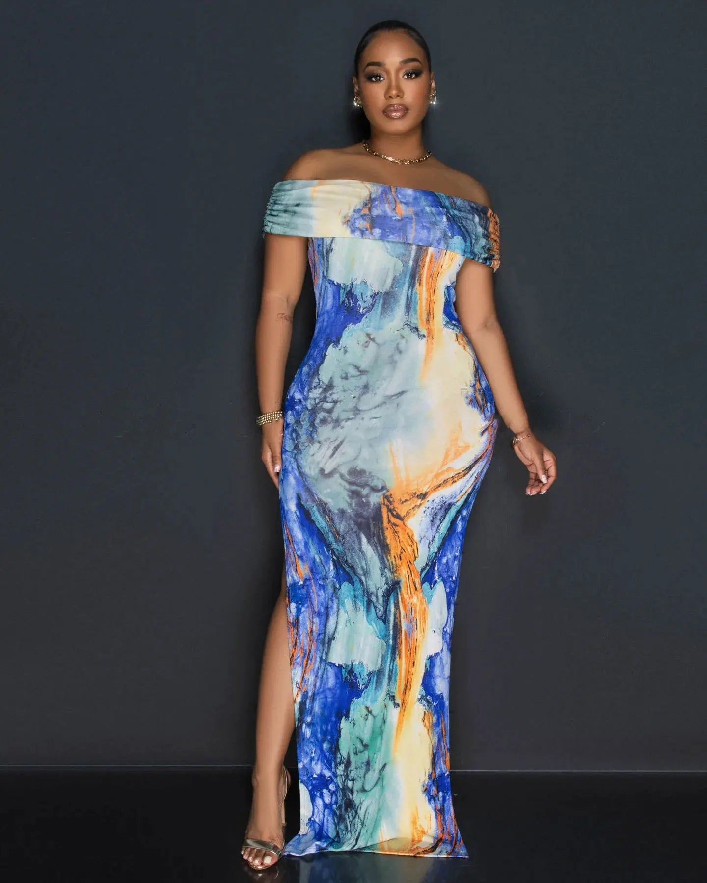 Colorburst Chic Maxi Dress Dollella