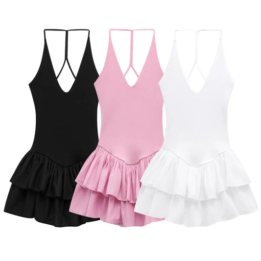 Frosted Tier Mini Dress