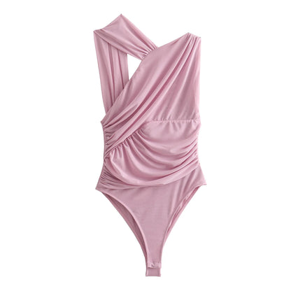 Flutter Pleat Bodysuit
