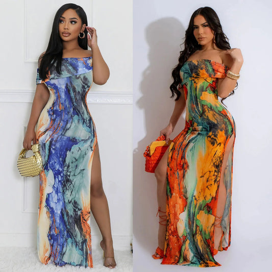 Colorburst Chic Maxi Dress Dollella