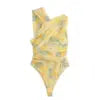 Flutter Pleat Bodysuit