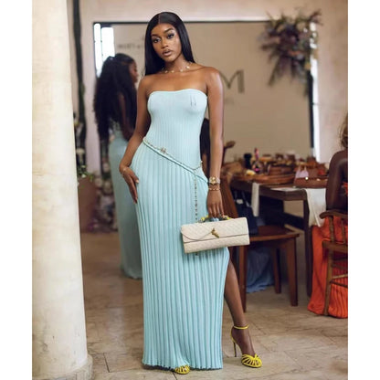 Skyline Pleats Dress