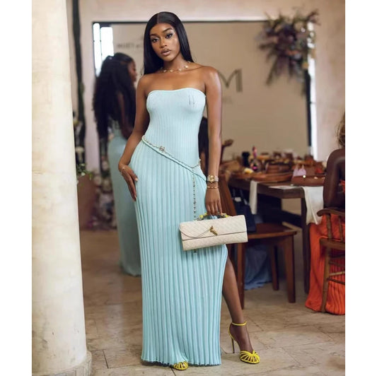 Skyline Pleats Dress