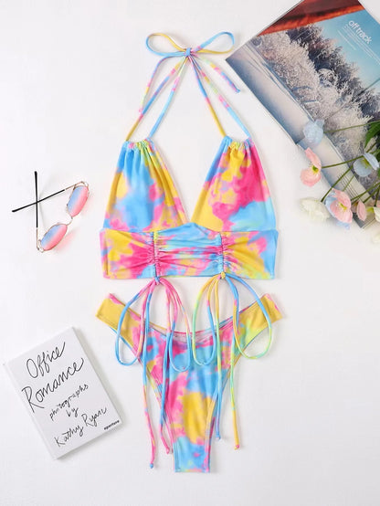 Candy Cloud Ruched Swim Set
