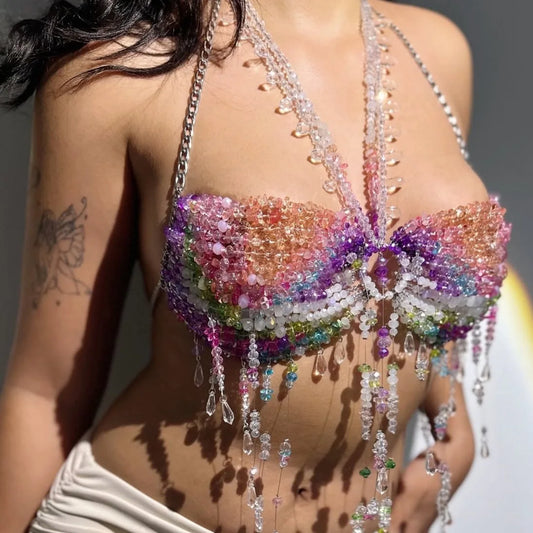 Crystal & Pearl Festival Halter
