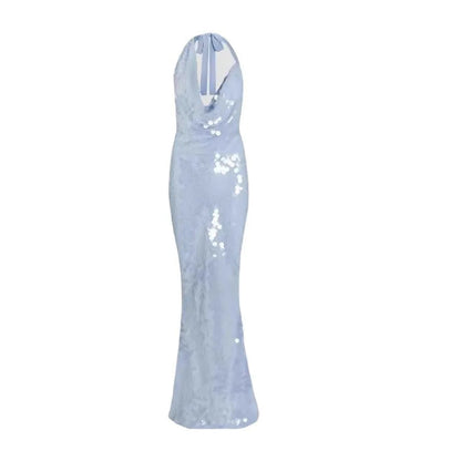 Frozen Sapphire Evening Dress Dollella