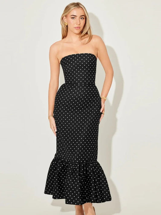Dotted Glam Gown
