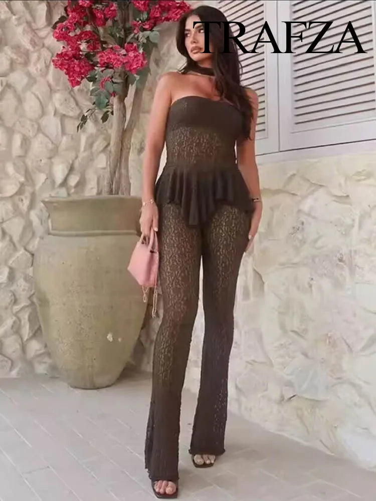 Latte Luxe Lace Set - Dollella