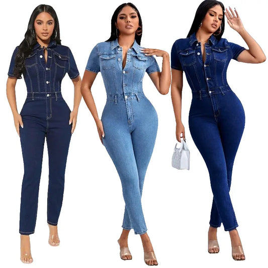 Chic Denim Jumpsuit