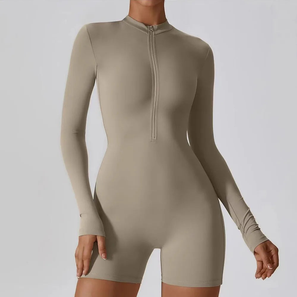 All-in-One Zip Romper - Dollella