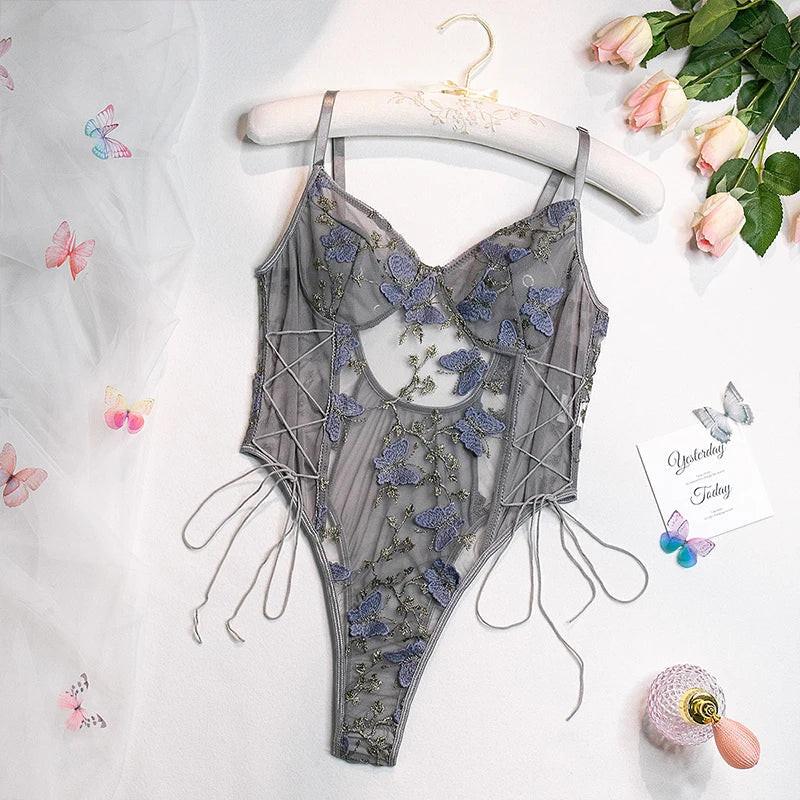 Whispering Wings Lace bodysuit Dollella