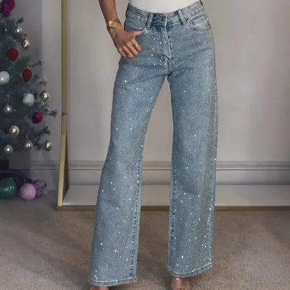 Washed Diamond Jeans - Dollella