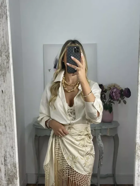 Sahara Breeze Fringe Wrap