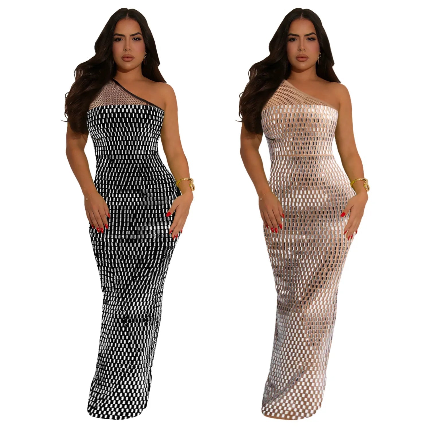 Midnight Radiance One-Shoulder Go Dollella