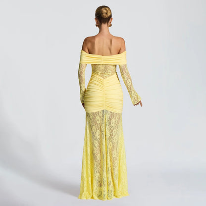 Marigold Majesty Lace Dress - Dollella