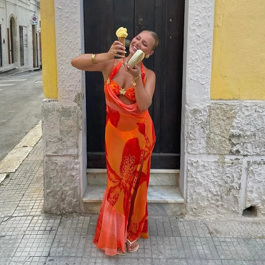 Citrus Paradise Swim & Dress Duo