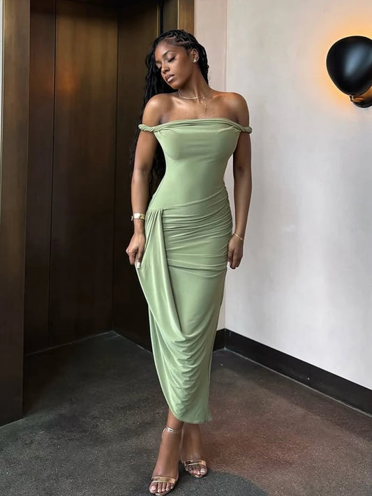 Sage Siren Bodycon Midi