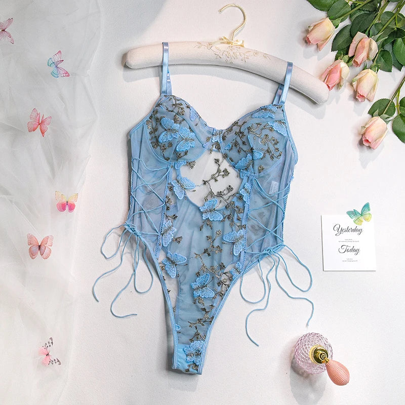 Whispering Wings Lace bodysuit Dollella